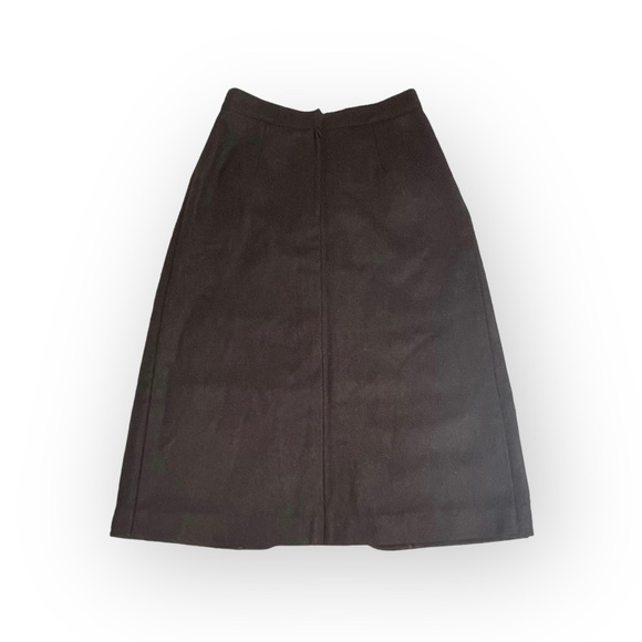 Vintage: Celine Sport ༄ Embroidered Wool Pencil Split Skirt༄ Gold Logo Hardware༄ - Picture 13 of 16